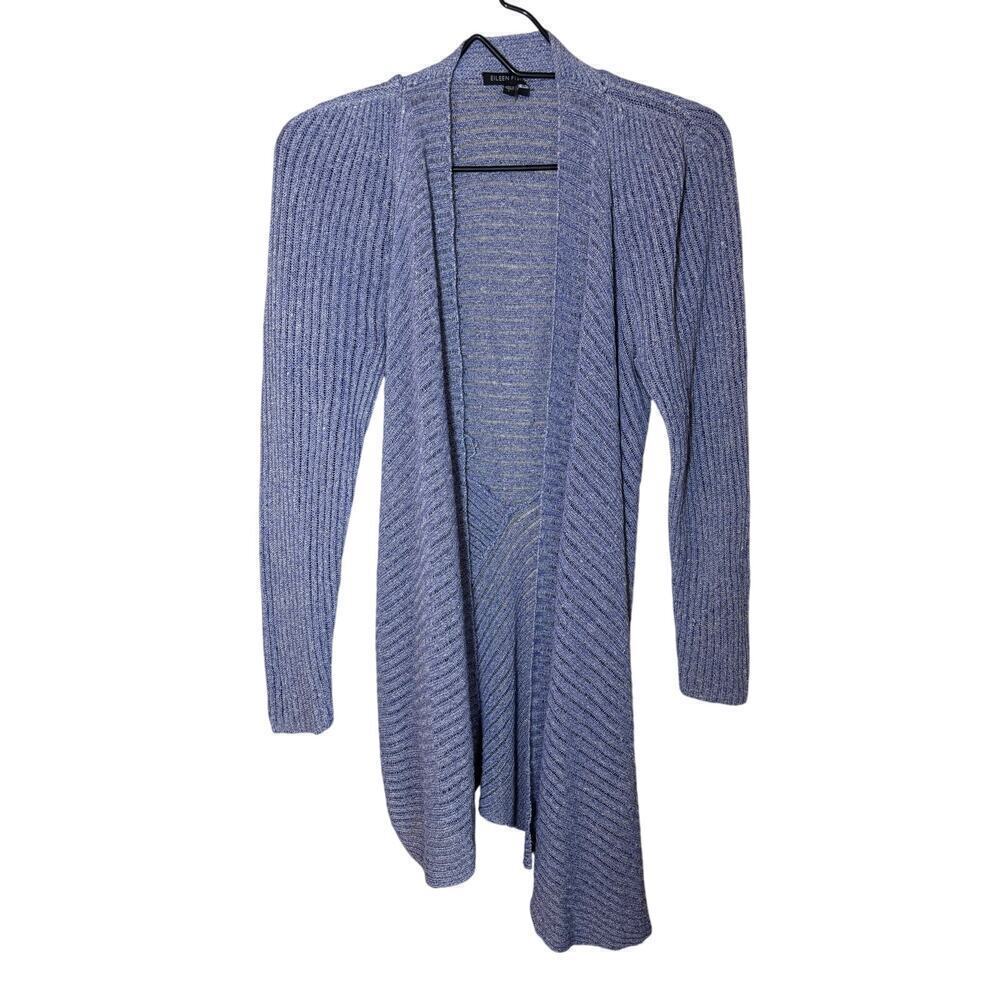 Eileen Fisher knitted artsy layering cardigan cover style top size large